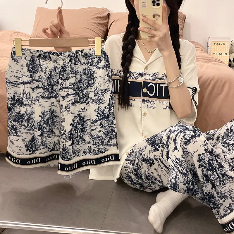 Qiao Ni Tong Pajama Set Women's Image Color-3
