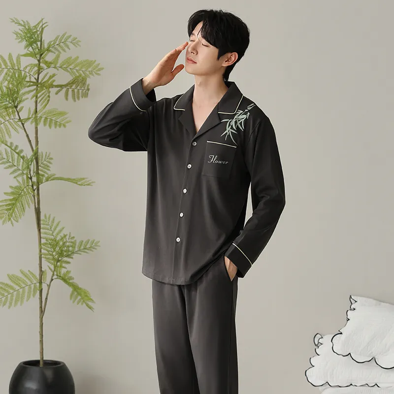 Qiao Ni Tong Pajama Set Men's Image Color-2