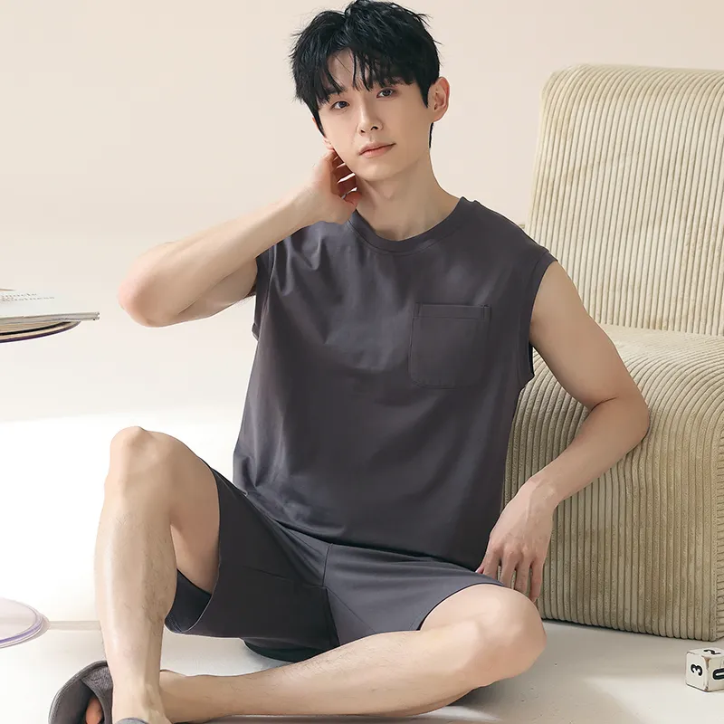 Qiao Ni Tong Pajama Set Men's Image Color-1