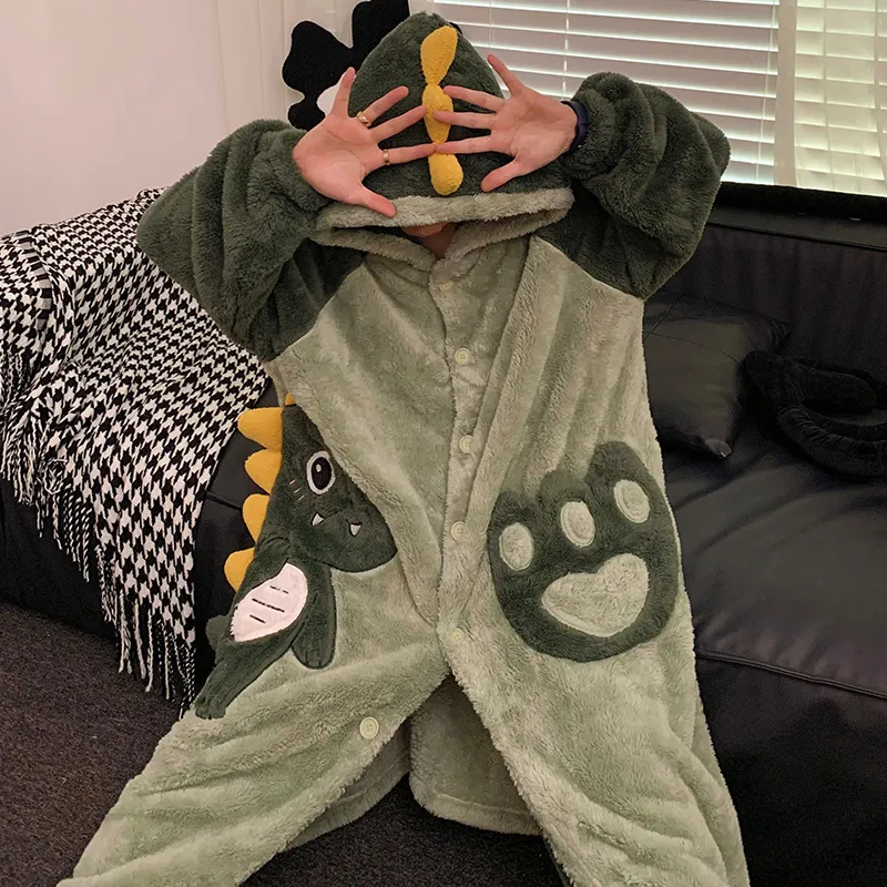 Qiao Ni Tong Pajama Set Men's Green-3
