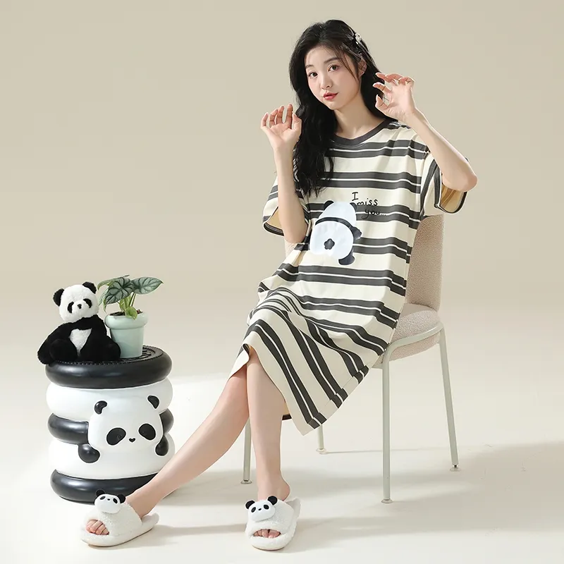 Qiao Ni Tong Women's Nightgowns-6