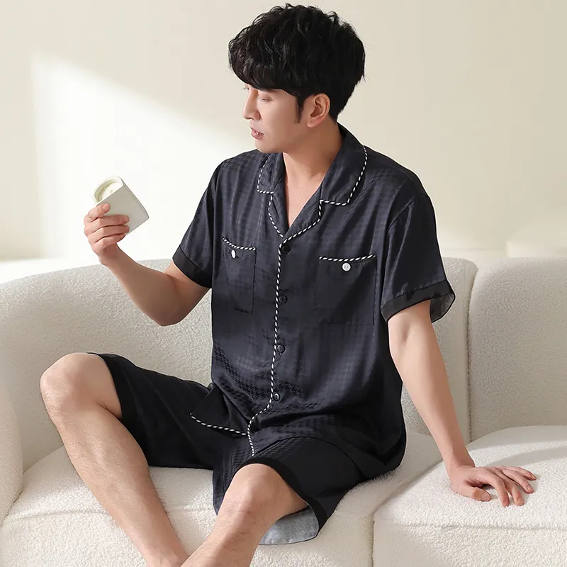 Qiao Ni Tong Pajama Set Men's Image Color-2