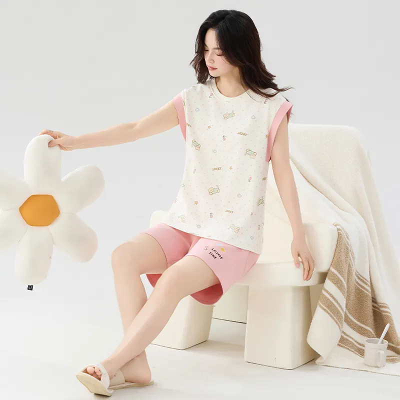 Qiao Ni Tong Pajama Set Women's Image Color-1