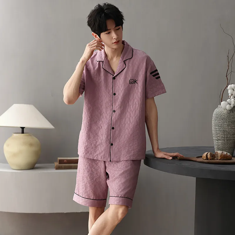 Qiao Ni Tong Pajama Set Men's Image Color-6