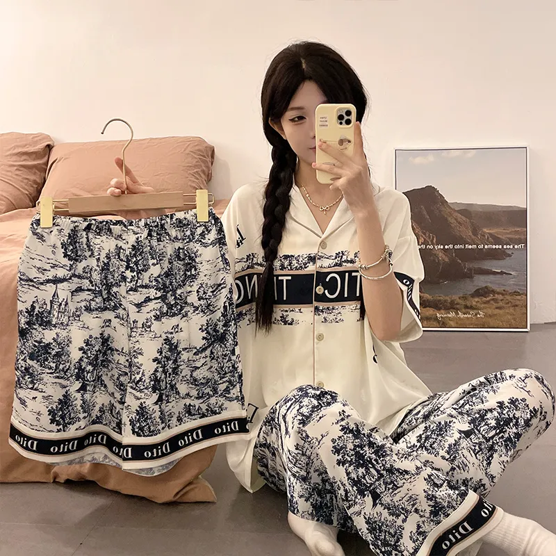 Qiao Ni Tong Pajama Set Women's Image Color-2