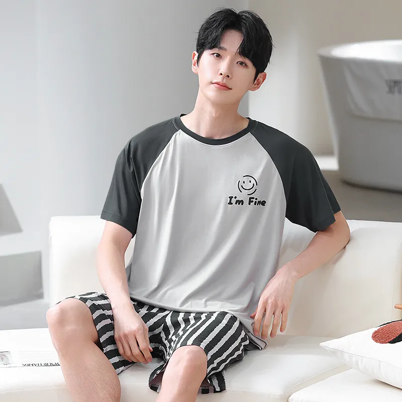 Qiao Ni Tong Pajama Set Men's Image Color-3