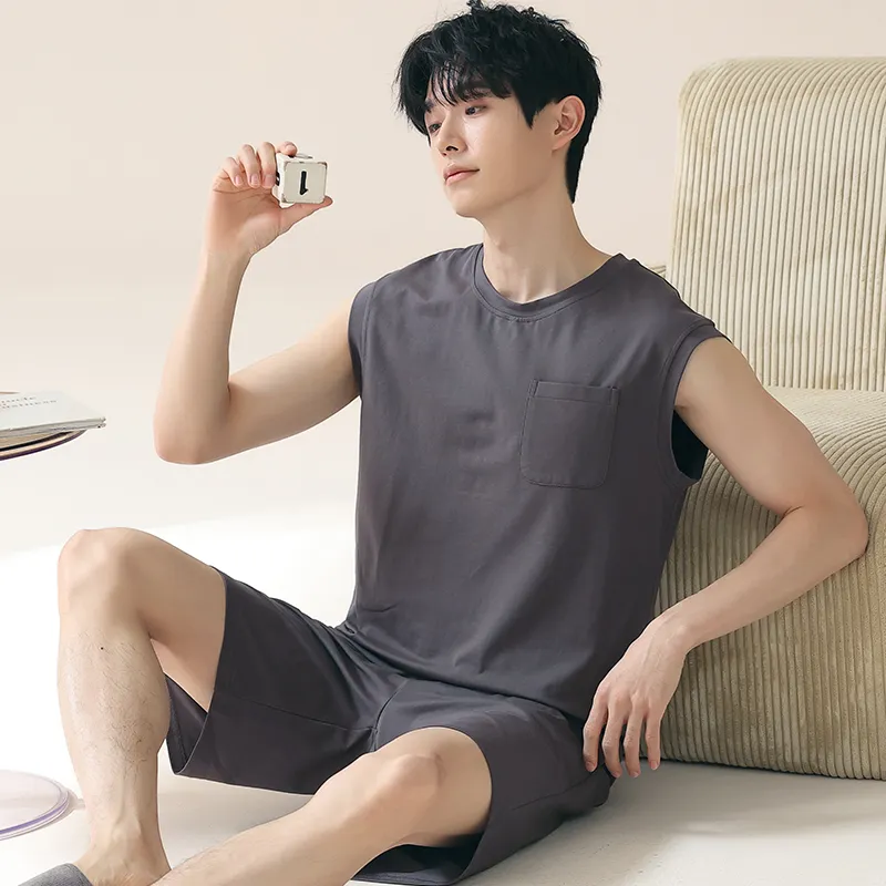 Qiao Ni Tong Pajama Set Men's Image Color-4