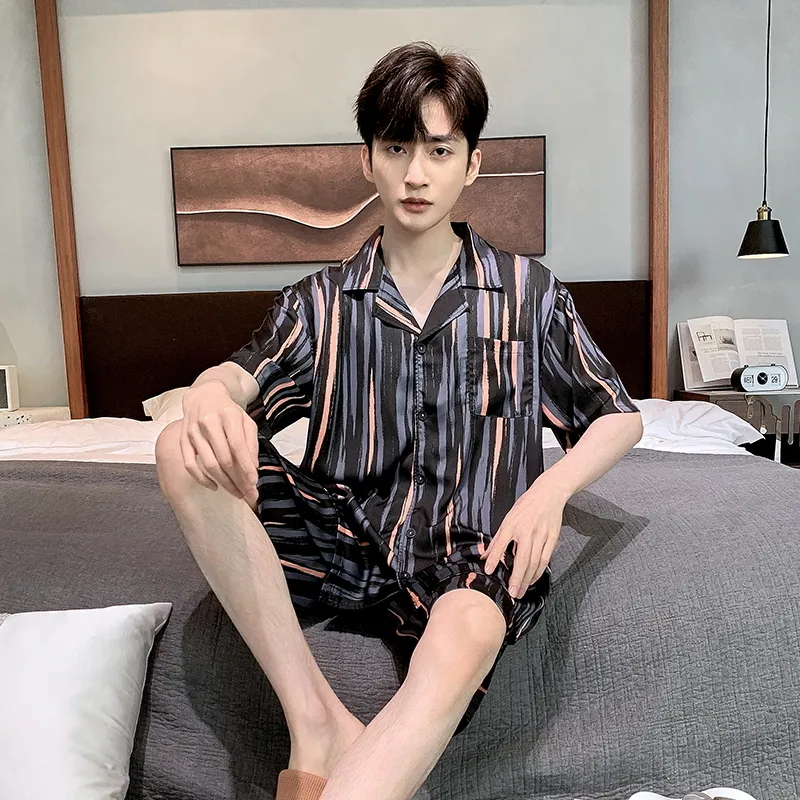 Qiao Ni Tong Pajama Set Men's Image Color-2