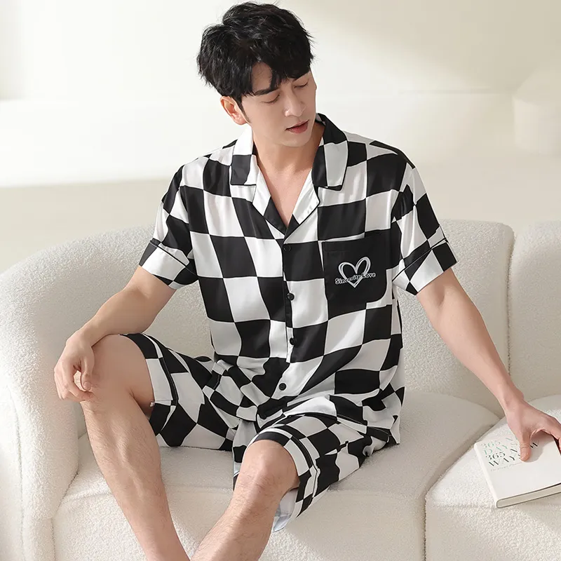 Qiao Ni Tong Pajama Set Men's Image Color-1
