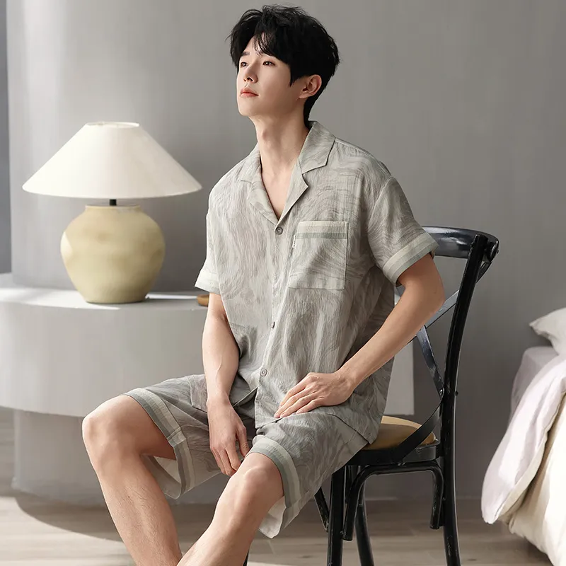 Qiao Ni Tong Pajama Set Men's Image Color-1