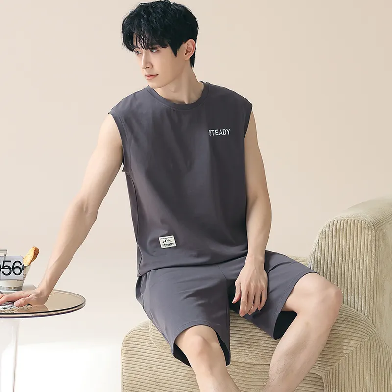 Qiao Ni Tong Pajama Set Men's Image Color-4