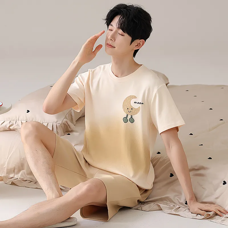 Qiao Ni Tong Pajama Set Men's Image Color-3
