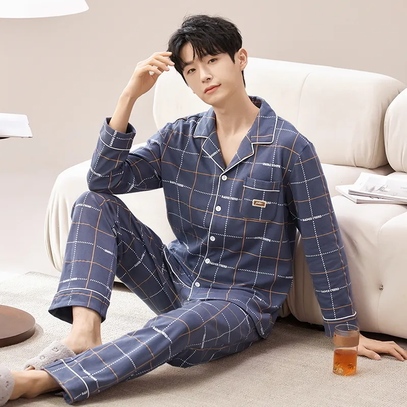 Qiao Ni Tong Pajama Set Men's Image Color-5