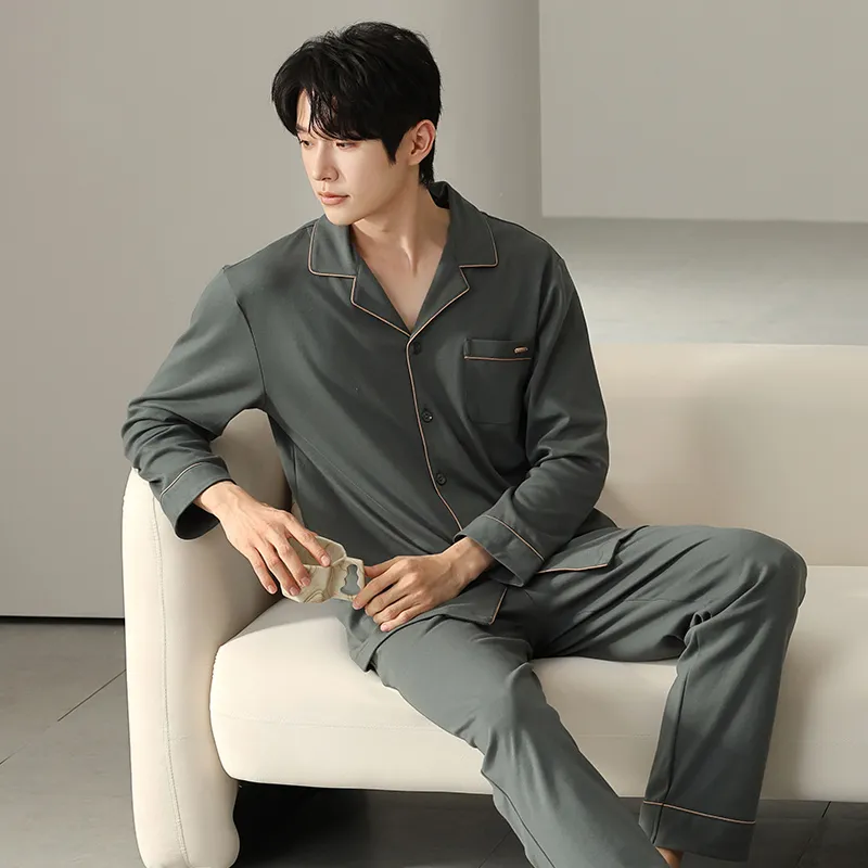 Qiao Ni Tong Pajama Set Men's Image Color-2