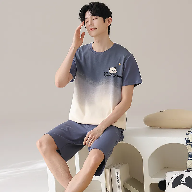 Qiao Ni Tong Pajama Set Men's Image Color-4