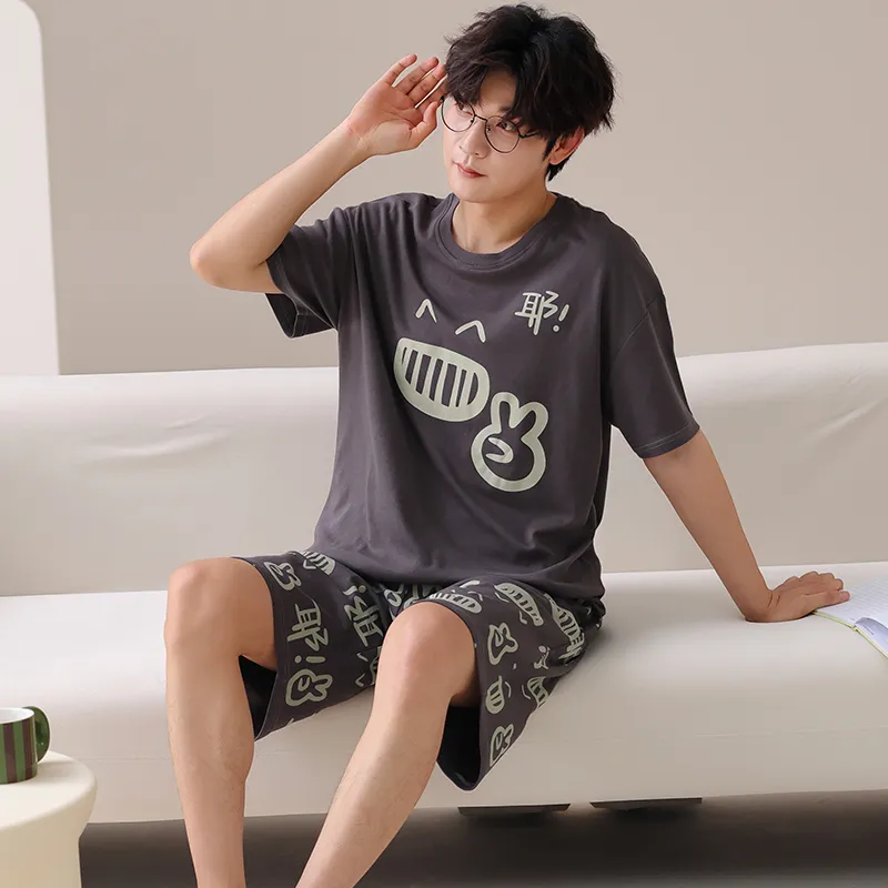 Qiao Ni Tong Pajama Set Men's Image Color-3
