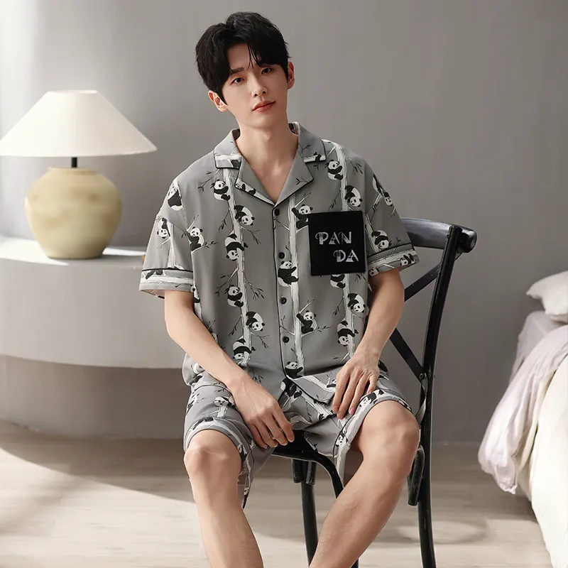 Qiao Ni Tong Pajama Set Men's Image Color-3