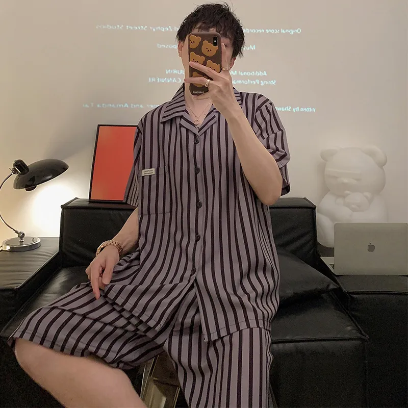 Qiao Ni Tong Pajama Set Men's Image Color-3