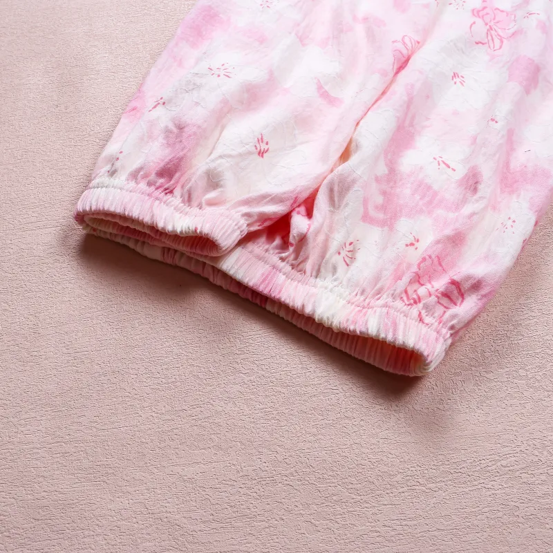 Qiao Ni Tong Pajama Set Women's Pink-4