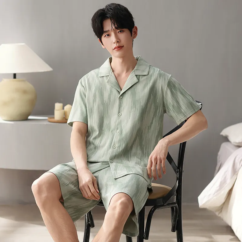 Qiao Ni Tong Pajama Set Men's Image Color-3
