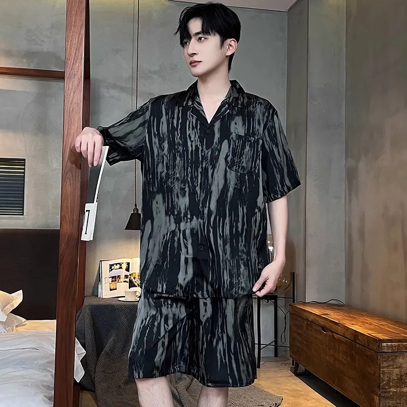 Qiao Ni Tong Pajama Set Men's Image Color-4