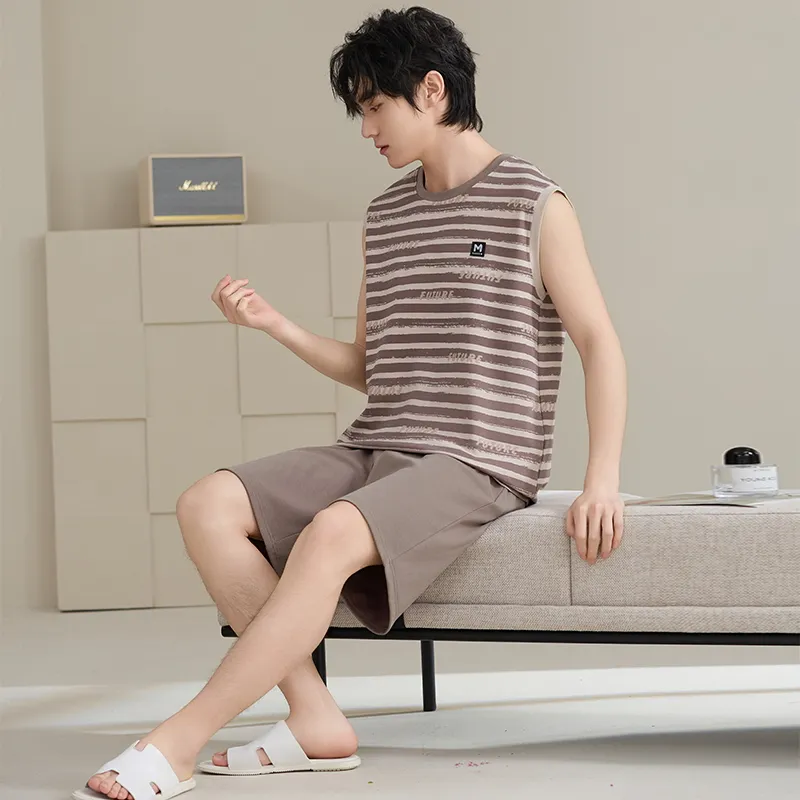Qiao Ni Tong Pajama Set Men's Image Color-5