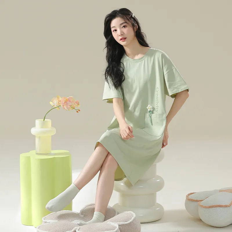 Qiao Ni Tong Women's Nightgowns-4