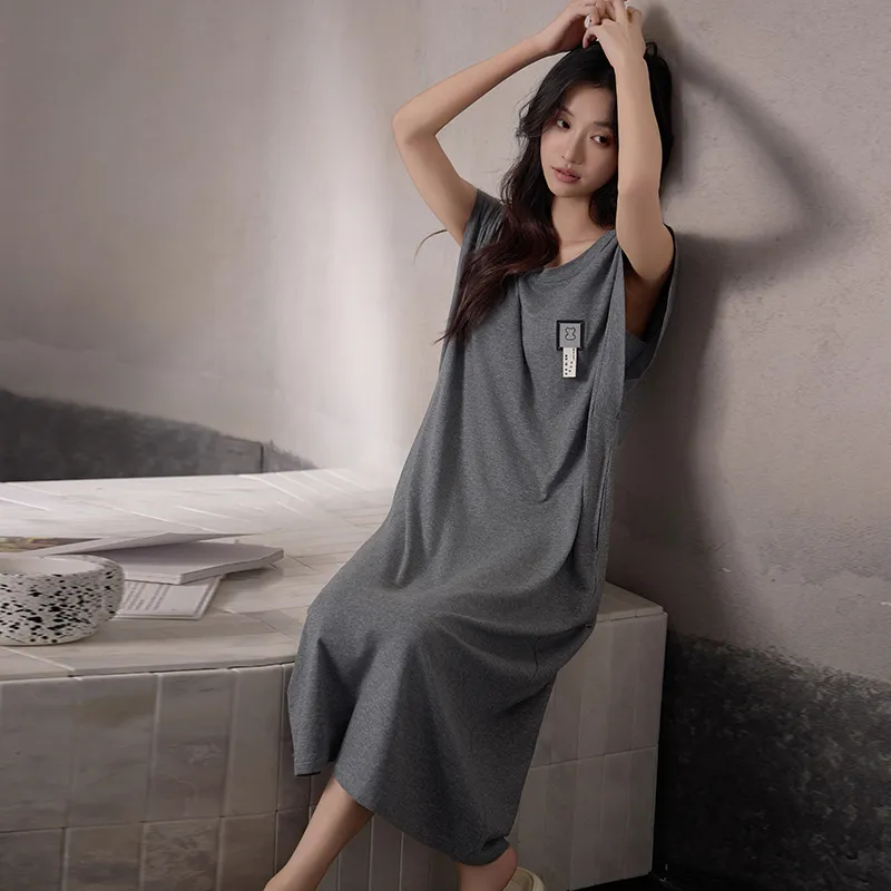 Qiao Ni Tong Nightgown Women's Image Color-4