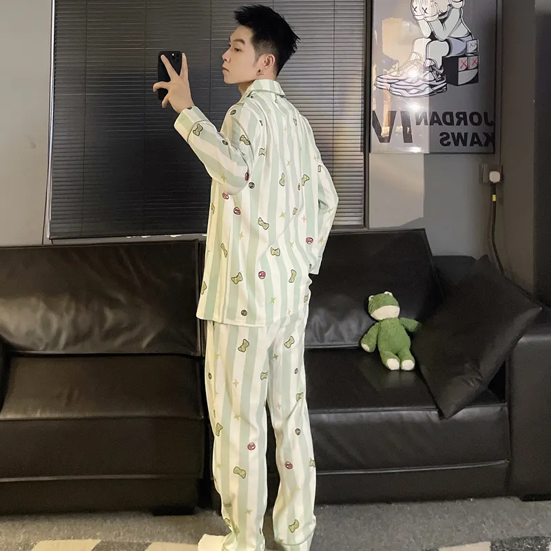 Qiao Ni Tong Pajama Set Men's Image Color-5