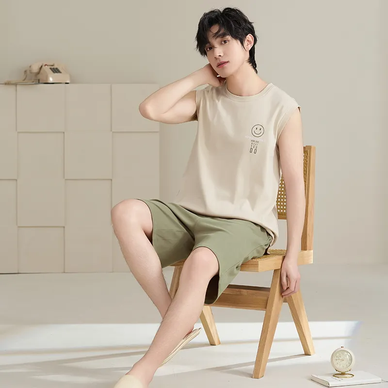 Qiao Ni Tong Pajama Set Men's Image Color-1