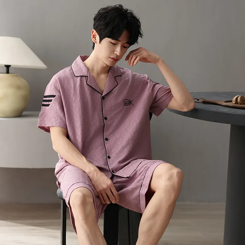 Qiao Ni Tong Pajama Set Men's Image Color-1