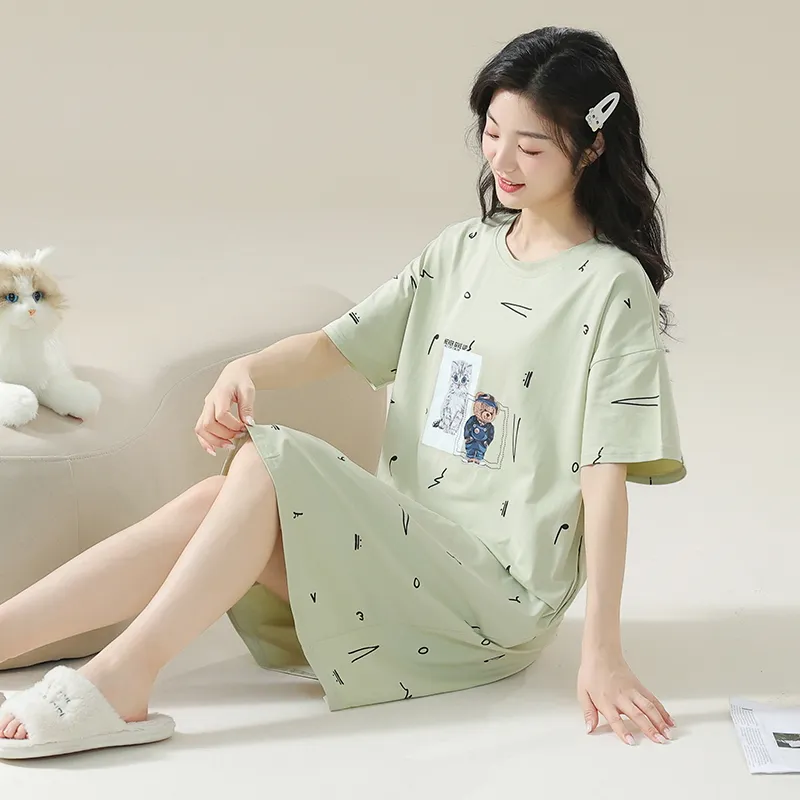 Qiao Ni Tong Women's Nightgowns-3