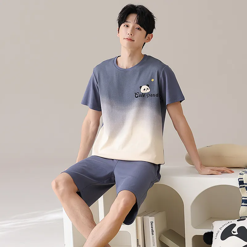 Qiao Ni Tong Pajama Set Men's Image Color-5