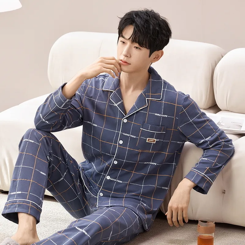 Qiao Ni Tong Pajama Set Men's Image Color-4
