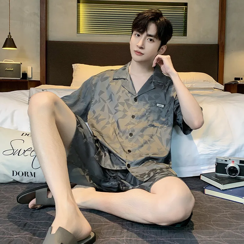 Qiao Ni Tong Pajama Set Men's Image Color-3
