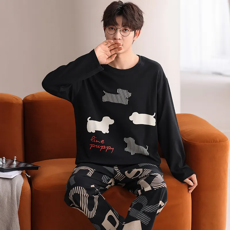 Qiao Ni Tong Pajama Set Men's Image Color-1
