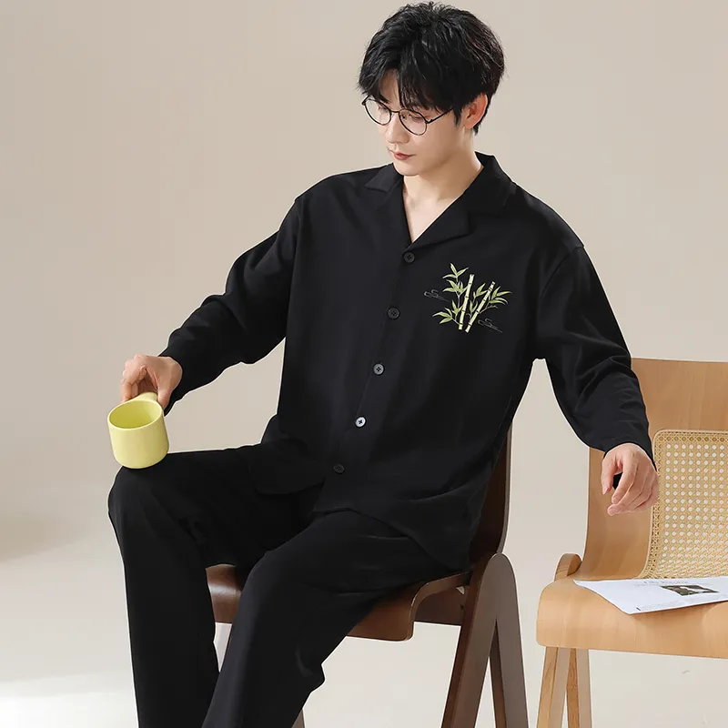 Qiao Ni Tong Pajama Set Men's Image Color-5
