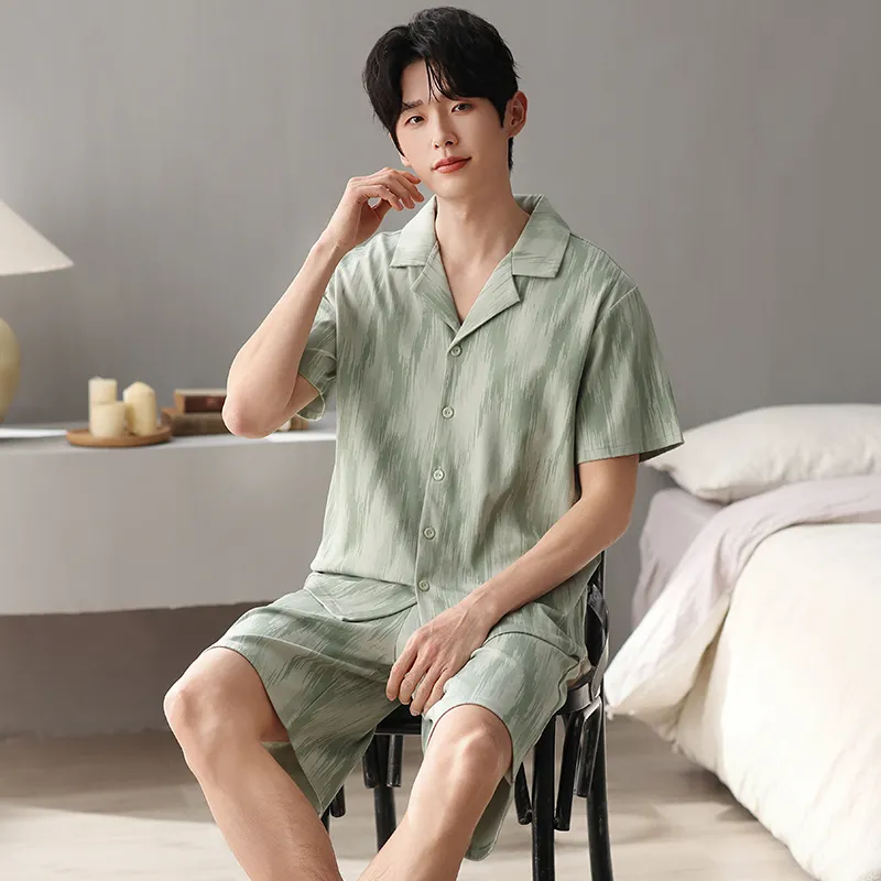 Qiao Ni Tong Pajama Set Men's Image Color-5