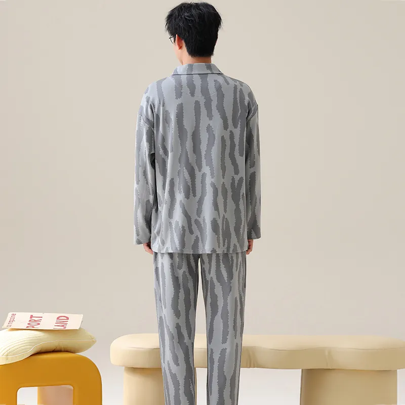 Qiao Ni Tong Pajama Set Men's Image Color-9