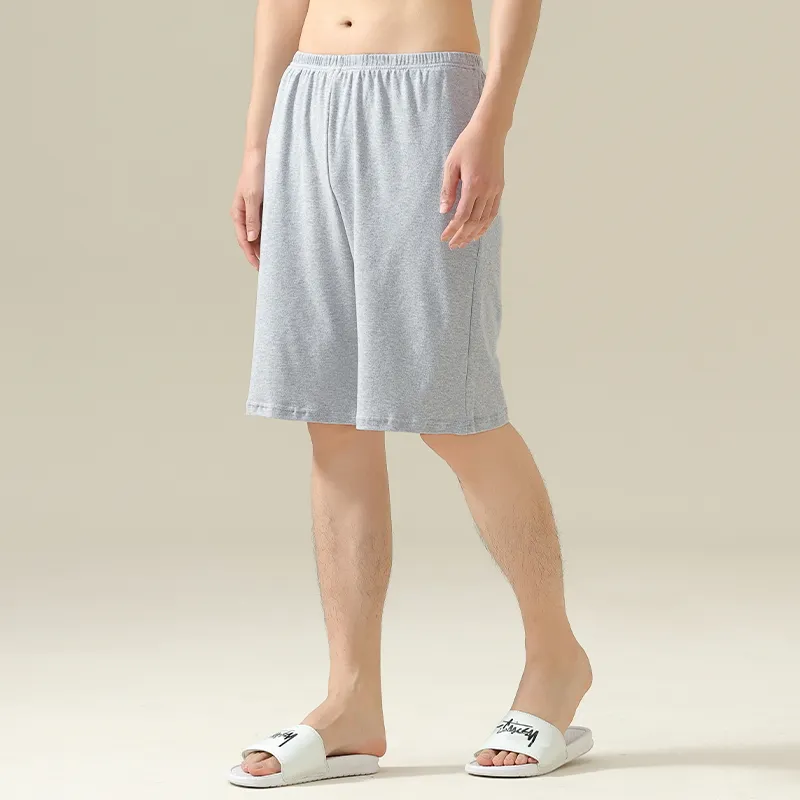 Qiao Ni Tong Pajama Pants Men's Light Gray-2