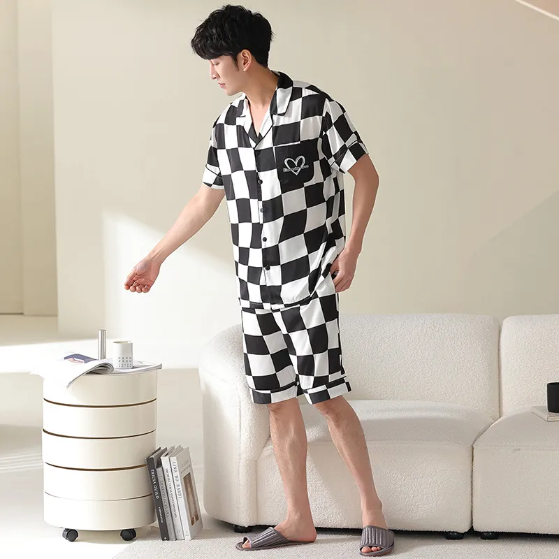 Qiao Ni Tong Pajama Set Men's Image Color-6