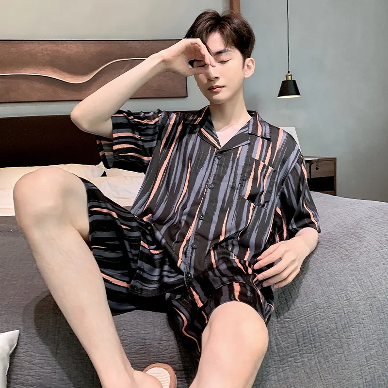 Qiao Ni Tong Pajama Set Men's Image Color-4