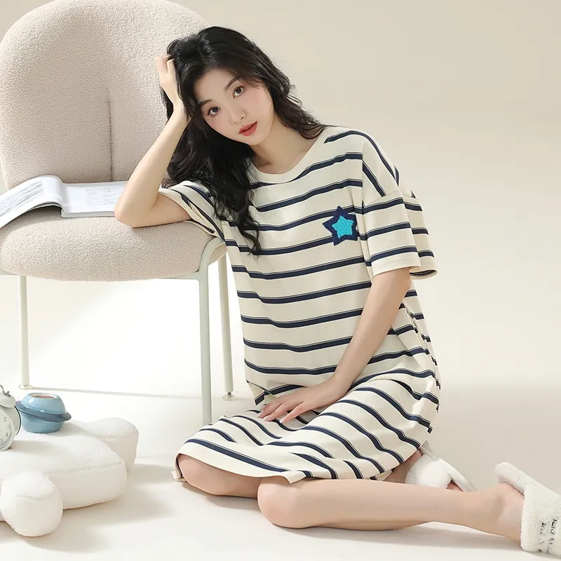 Qiao Ni Tong Women's Nightgowns-5