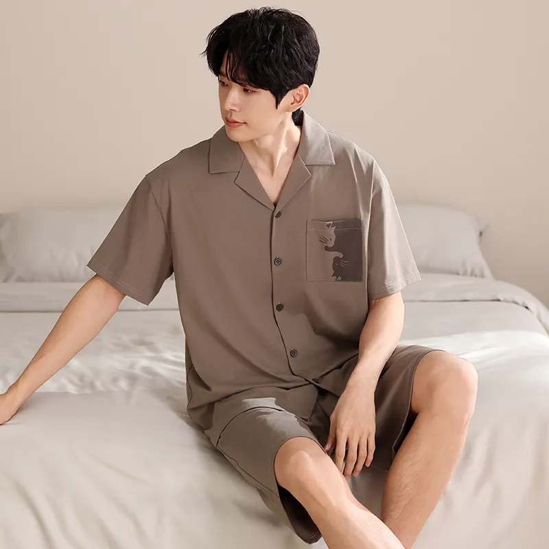Qiao Ni Tong Pajama Set Men's Image Color-5