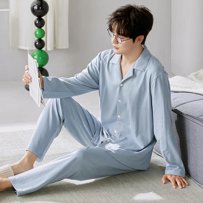 Qiao Ni Tong Pajama Set Men's Image Color-4