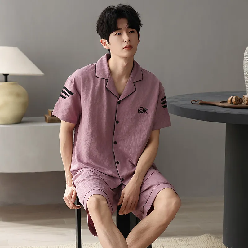 Qiao Ni Tong Pajama Set Men's Image Color-3