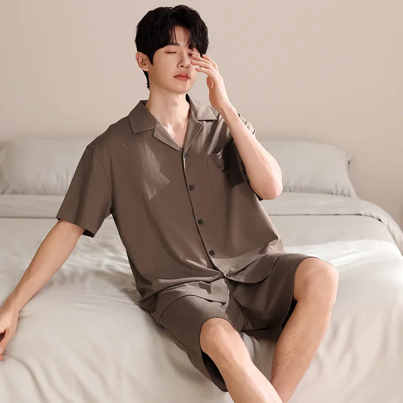 Qiao Ni Tong Pajama Set Men's Image Color-3