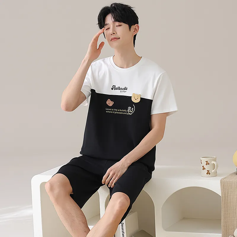 Qiao Ni Tong Pajama Set Men's Image Color-4