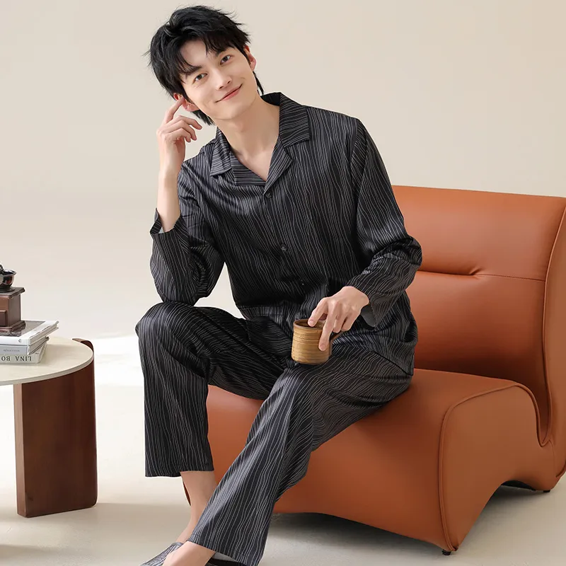 Qiao Ni Tong Pajama Set Men's Image Color-2