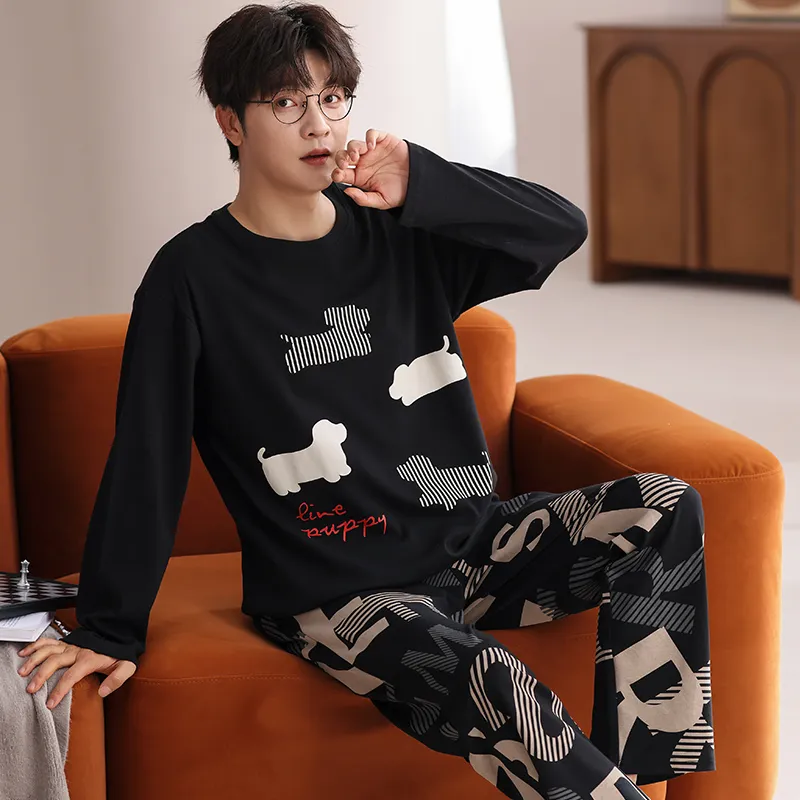 Qiao Ni Tong Pajama Set Men's Image Color-3
